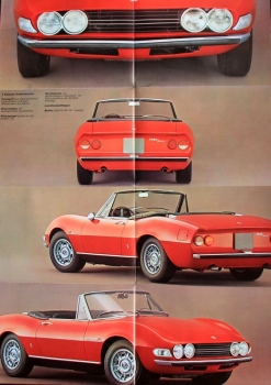 Fiat Dino Spider Modelprogram 1967 Carbrochure (1823)